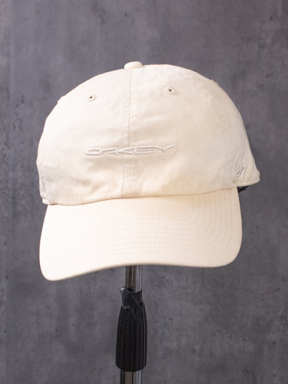 Oakley Dad Hat Cream Adjustable Strapback Minimal Logo Cap